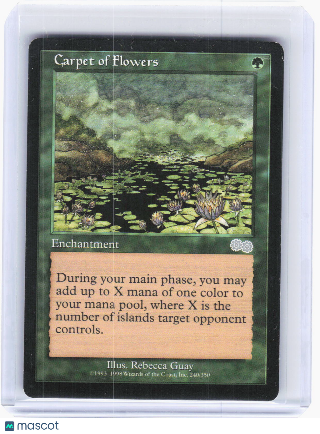 1998 Magic: The Gathering—Carpet of Flowers #240 Urza's Saga—Uncommon [LP]