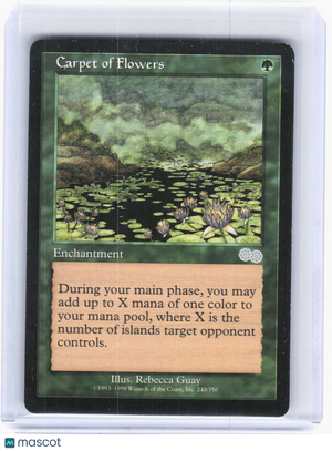 1998 Magic: The Gathering—Carpet of Flowers #240 Urza's Saga—Uncommon [LP]