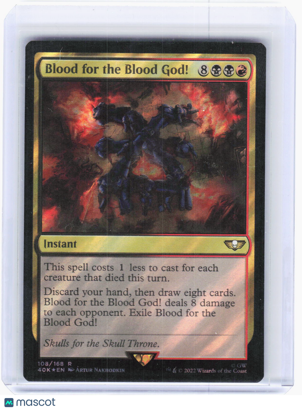 2022 Magic: The Gathering—Blood for the Blood God! Warhammer 40k—Rare Surge Foil