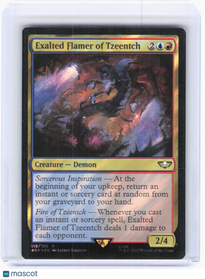 Magic: The Gathering—Exalted Flamer of Tzeentch Warhammer 40k—Rare Surge Foil