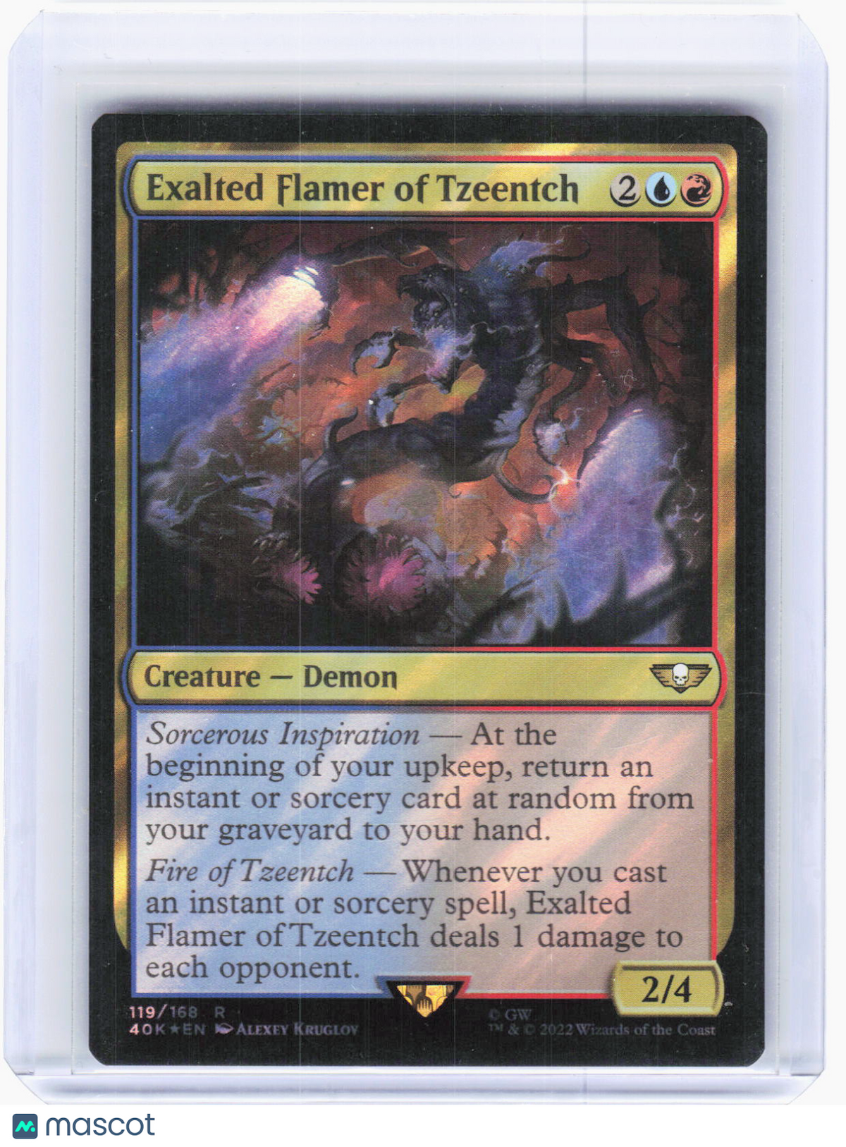 Magic: The Gathering—Exalted Flamer of Tzeentch Warhammer 40k—Rare Surge Foil