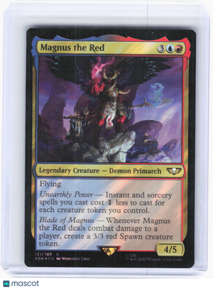 2022 Magic: The Gathering—Magnus the Red #131/168 Warhammer 40k Rare Surge Foil