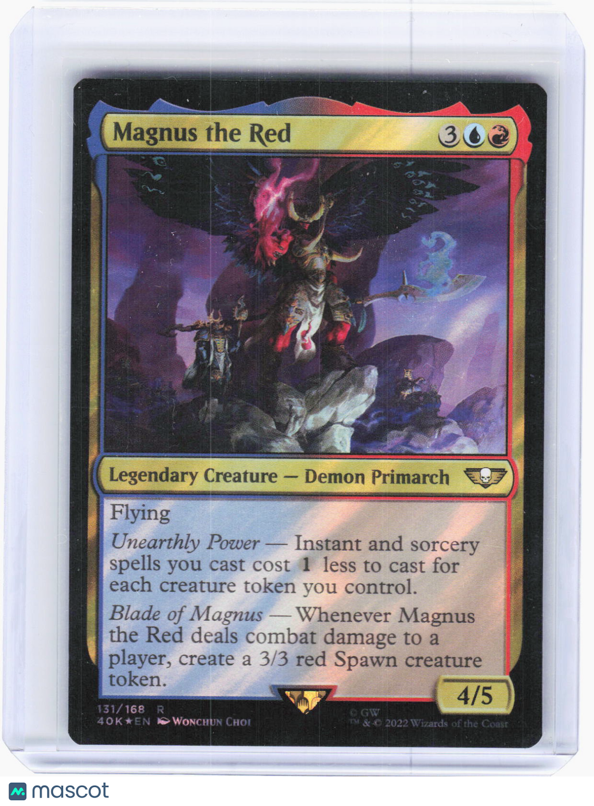 2022 Magic: The Gathering—Magnus the Red #131/168 Warhammer 40k Rare Surge Foil