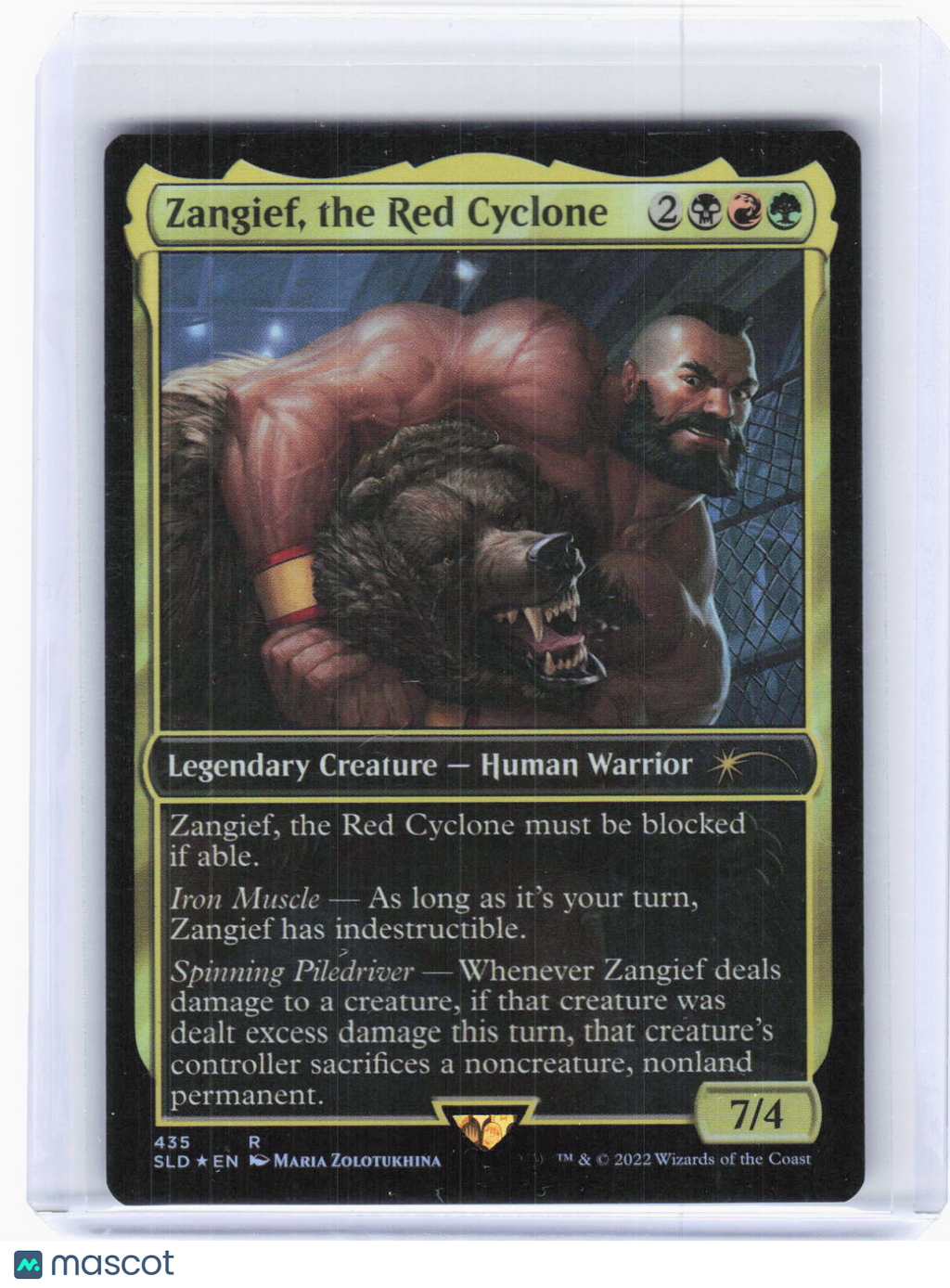 2022 Magic: The Gathering—Zangief, the Red Cyclone #435 Secret Lair Drop— Foil