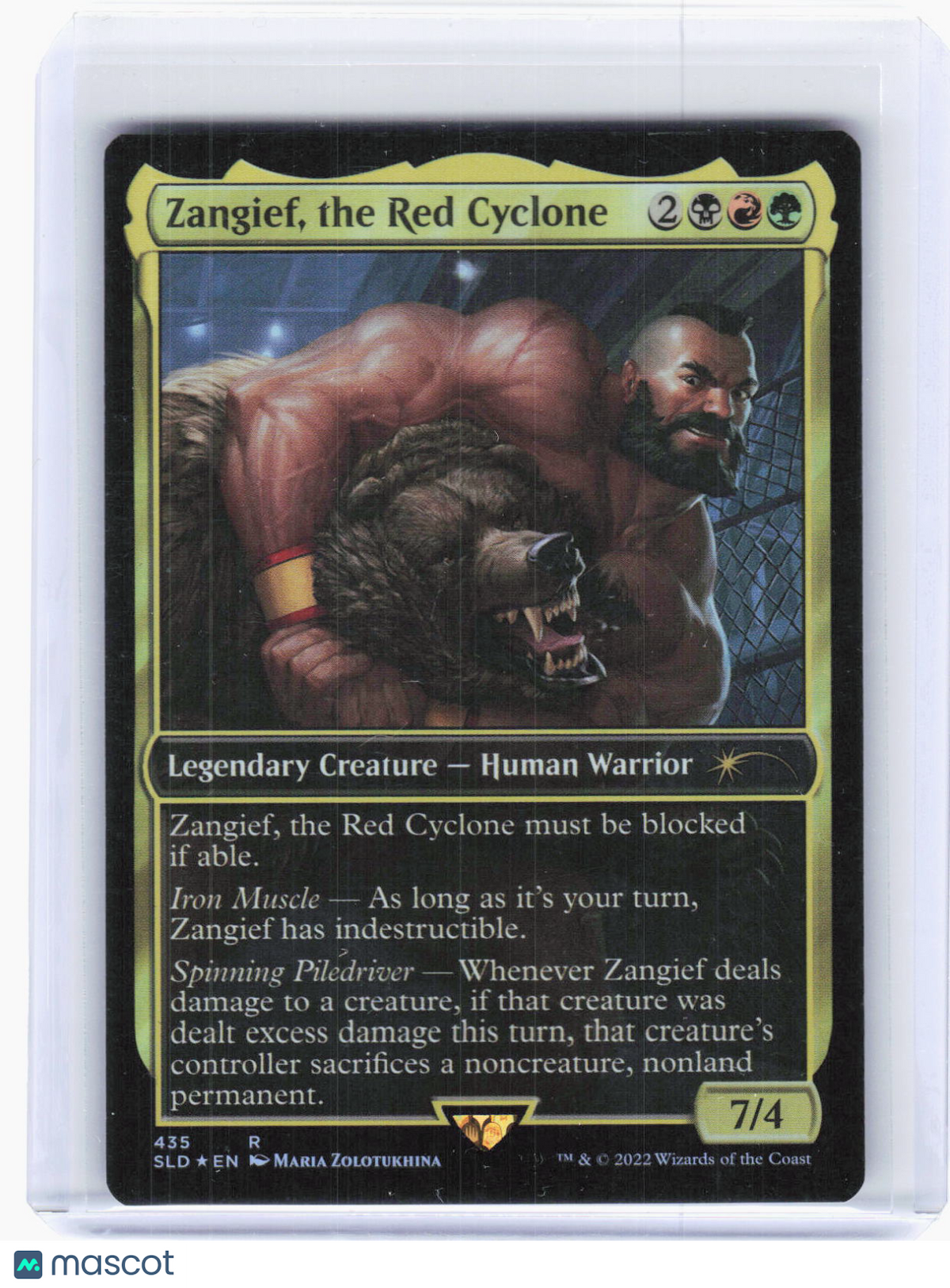 2022 Magic: The Gathering—Zangief, the Red Cyclone #435 Secret Lair Drop— Foil