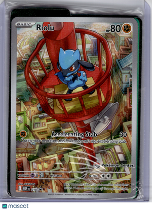 2025 Pokemon—Riolu #010 Mega Evolution—Black Star Promo (PC Stamped) (Sealed)