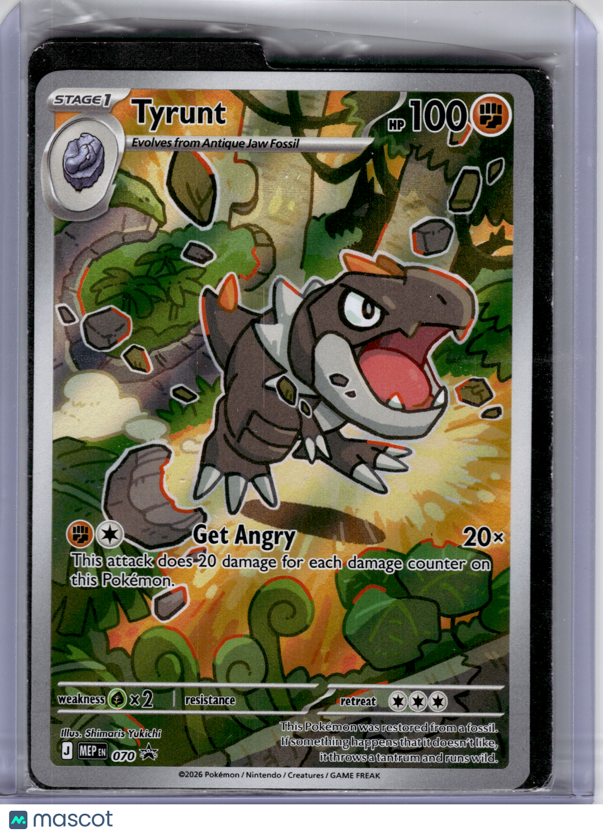 2026 Pokemon—Tyrunt #070 Mega Evolution Promo—Black Star Promo Holo (Sealed)