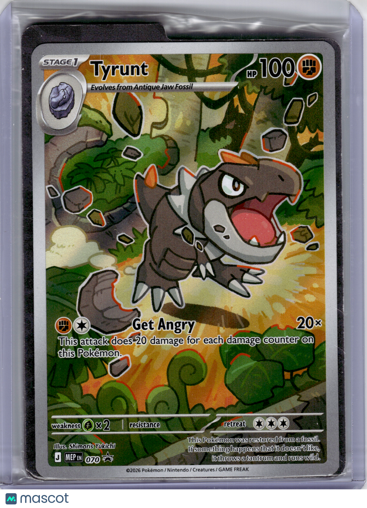 2026 Pokemon—Tyrunt #070 Mega Evolution Promo—Black Star Promo Holo (Sealed)