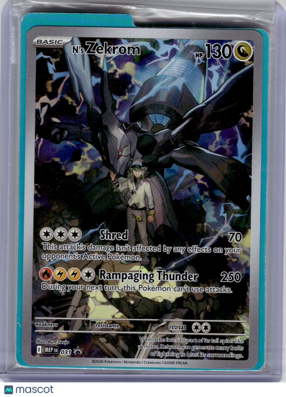 2026 Pokemon—N's Zekrom #MEP EN 031 Mega Evolution—Black Star Promo (Sealed)