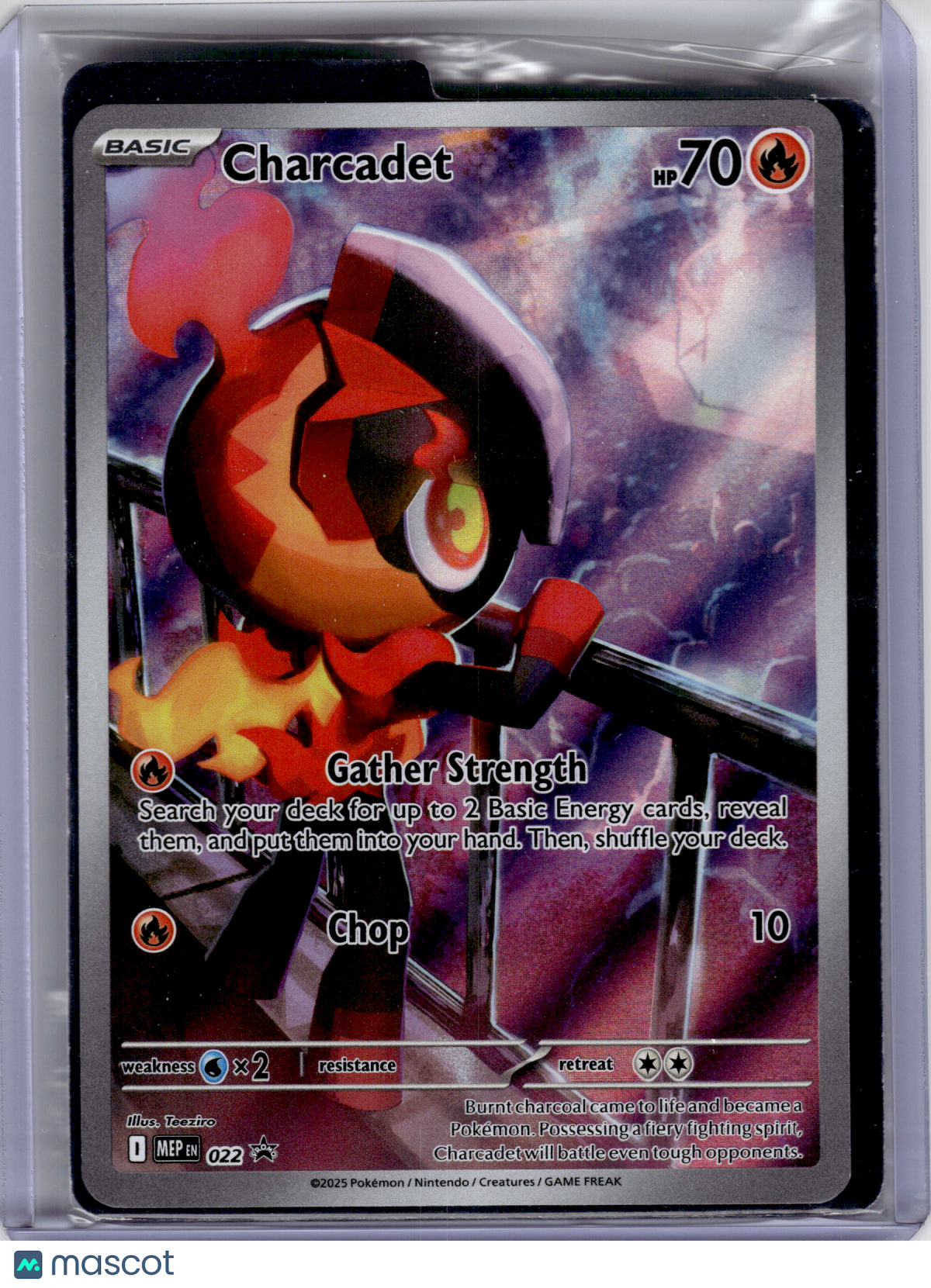 2025 Pokemon—Charcadet #022 Mega Evolution Promo—Black Star Promo Holo (Sealed)