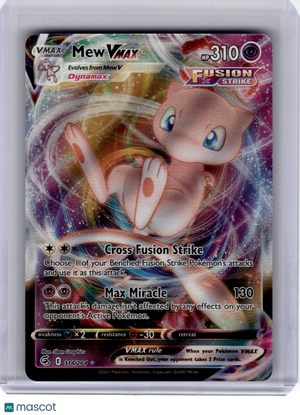 2021 Pokemon—Mew VMAX #114 Fusion Strike—Ultra Rare Holo