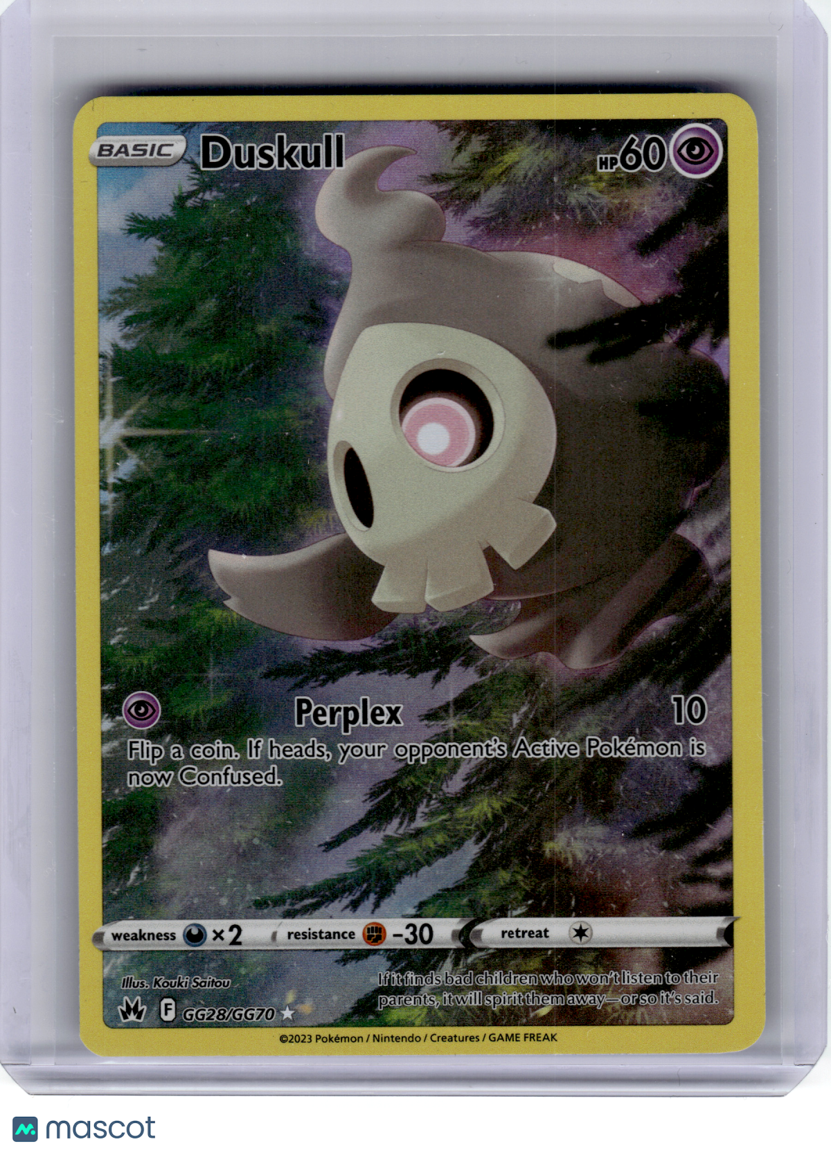 2023 Pokemon—Duskull #GG28 Crown Zenith: Galarian Gallery—Ultra Rare Holo [LP]