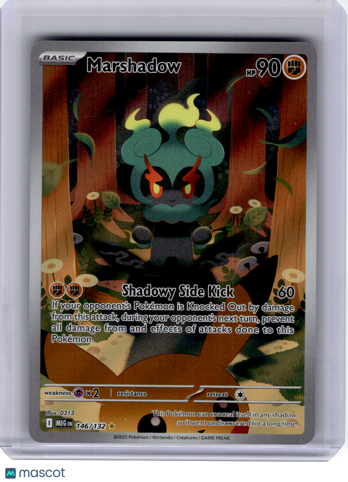 2025 Pokemon—Marshadow #146 Mega Evolution—Illustration Rare Holo