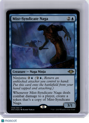 2019 Magic: The Gathering—Mist-Syndicate Naga #58 Modern Horizons—Rare Foil