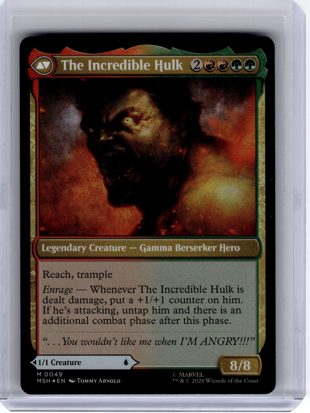 2026 MTG—Bruce Banner // The Incredible Hulk #49 Marvel Super Heroes—Mythic Foil