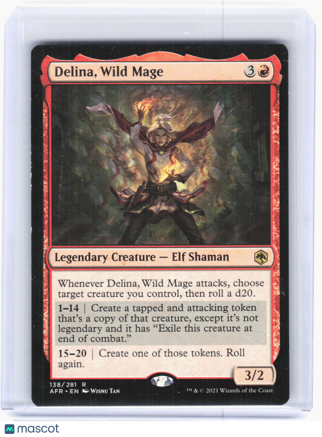2021 Magic: The Gathering—Delina, Wild Mage #138 (AFR)—Rare Non-Foil
