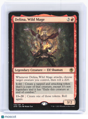 2021 Magic: The Gathering—Delina, Wild Mage #138 (AFR)—Rare Non-Foil