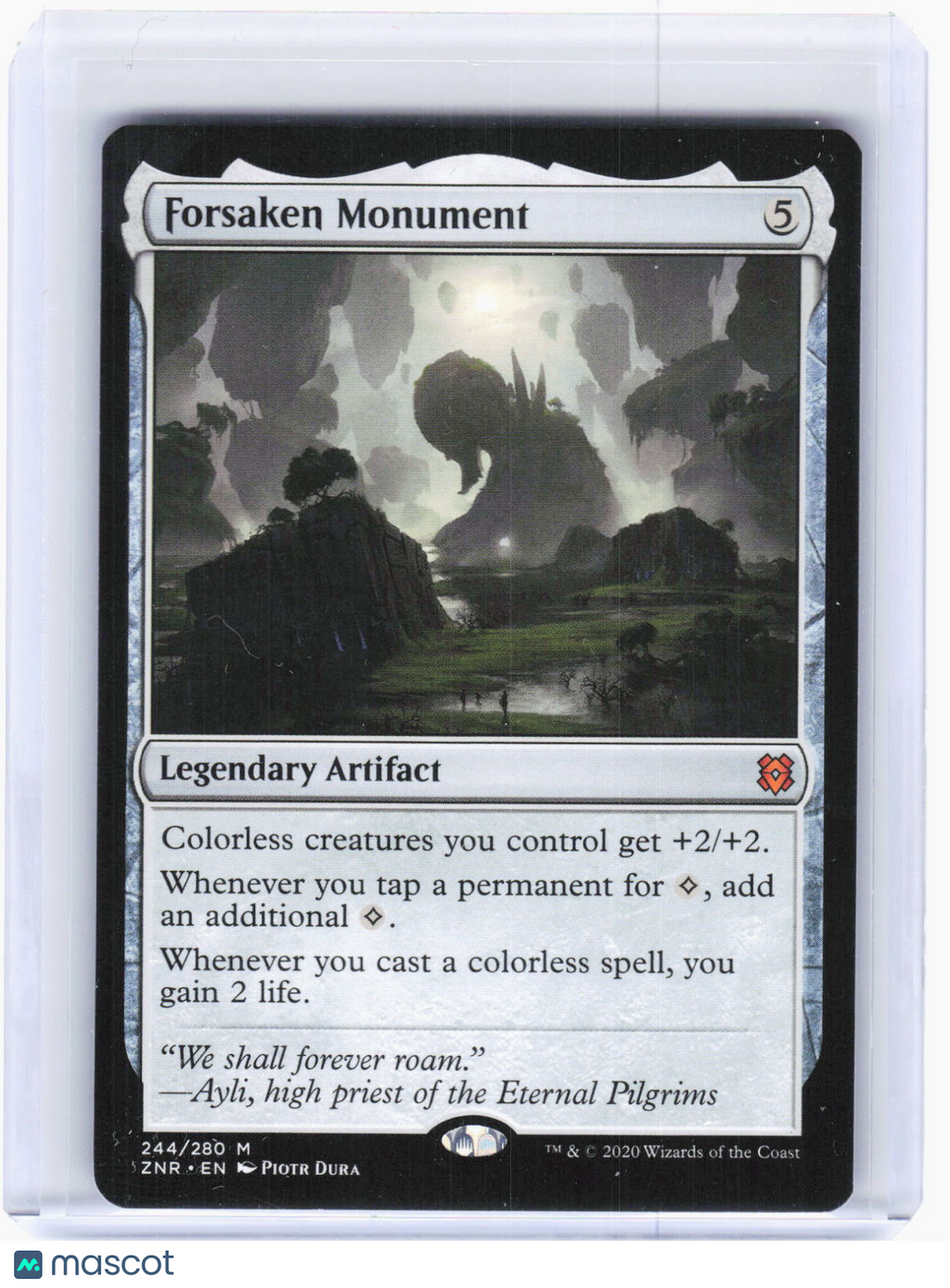 2020 Magic: The Gathering—Forsaken Monument #244 Zendikar Rising—Mythic Non-Foil