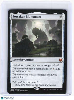 2020 Magic: The Gathering—Forsaken Monument #244 Zendikar Rising—Mythic Non-Foil