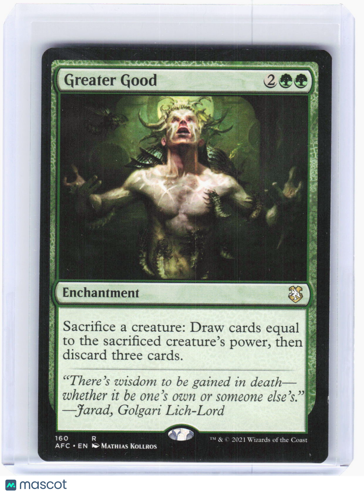 2021 Magic: The Gathering—Greater Good #160 (AFC)—R Non-Foil