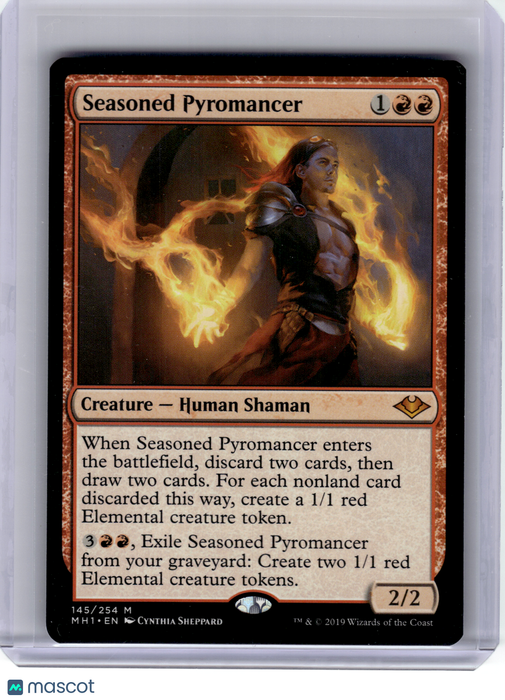 2019 Magic: The Gathering—Seasoned Pyromancer #145 Modern Horizons—M Nonfoil