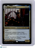 2026 MTG—King T'Challa // Black Panther, Hope Enduring #219 MSH—Mythic Foil