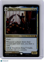 2026 MTG—King T'Challa // Black Panther, Hope Enduring #219 MSH—Mythic Foil