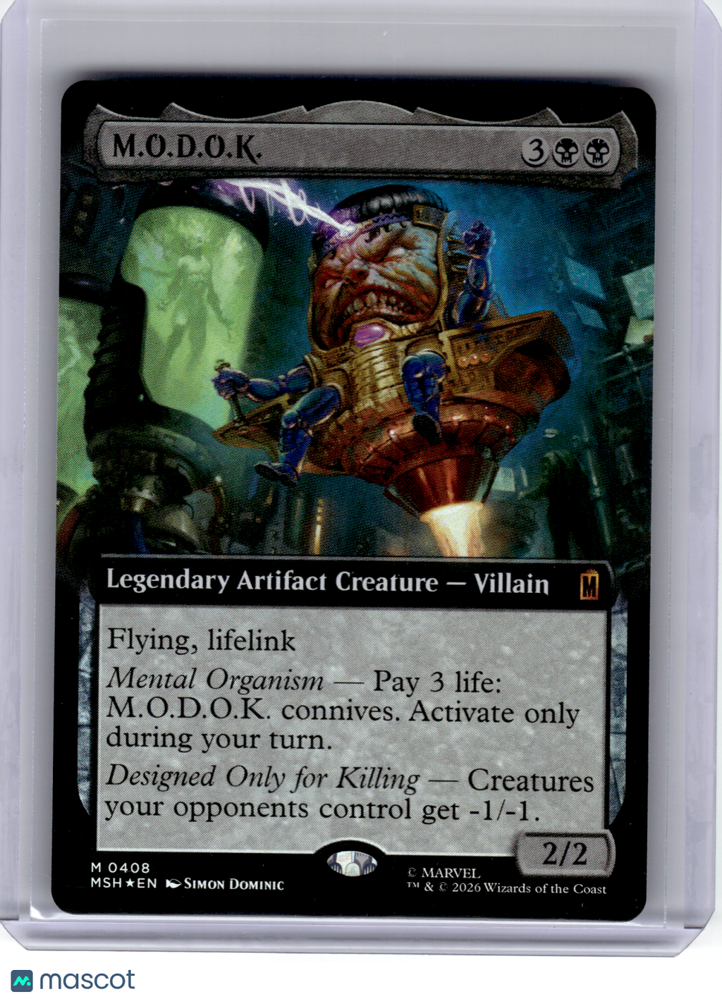 2026 Magic: The Gathering—M.O.D.O.K. #408 Marvel Super Heroes—M (Extended Art)