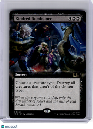 2026 Magic: The Gathering—Kindred Dominance #351 MSC—Rare Nonfoil (Extended Art)