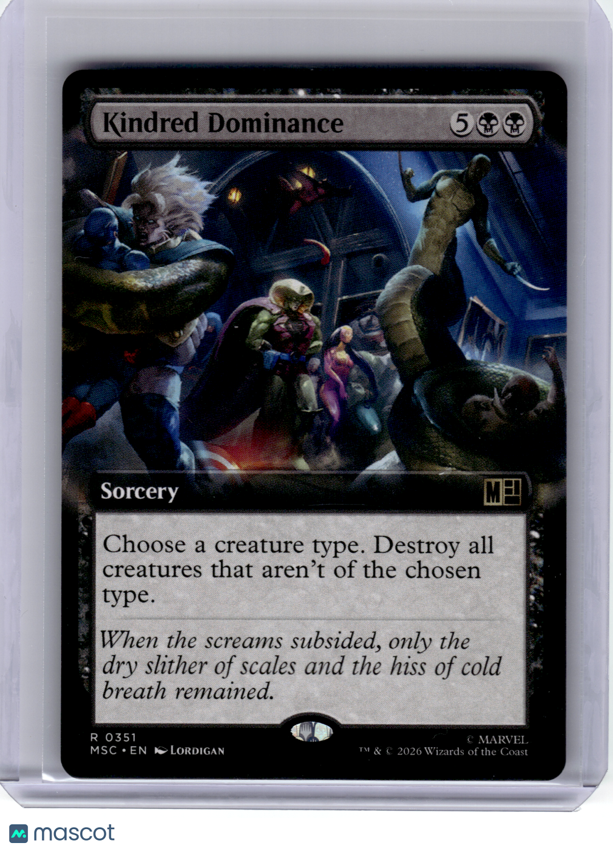2026 Magic: The Gathering—Kindred Dominance #351 MSC—Rare Nonfoil (Extended Art)