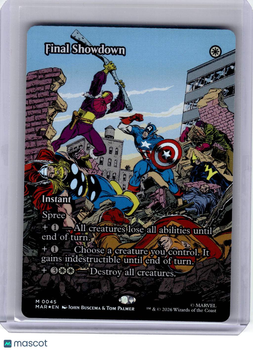 2025 MTG—Final Showdown #45 Marvel Universe Eternal-Legal—M Foil (Borderless)