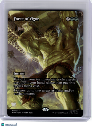 2025 MTG—Force of Vigor #77 Marvel Universe Eternal-Legal—M Nonfoil (Borderless)