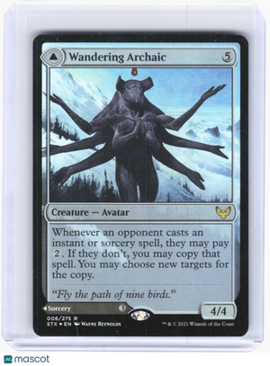2021 Magic: The Gathering—Wandering Archaic #006 (STX)—R Foil