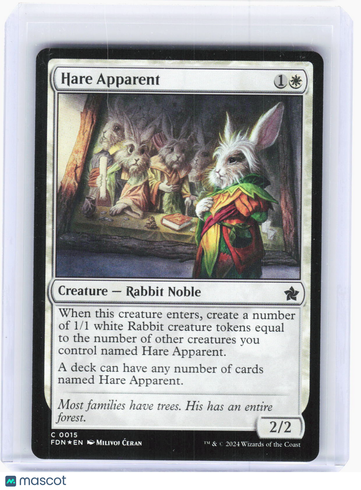 2024 Magic: The Gathering—Hare Apparent #0015 Foundations—Common Foil