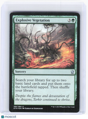 2015 Magic: The Gathering—Explosive Vegetation #186 Dragons of Tarkir—UC Foil