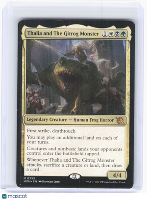 2023 Magic: The Gathering—Thalia and The Gitrog Monster #255 (MOM)—M Non-Foil