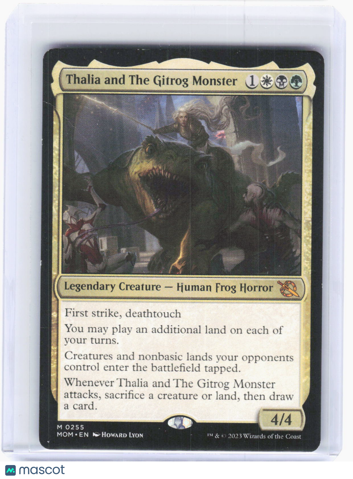 2023 Magic: The Gathering—Thalia and The Gitrog Monster #255 (MOM)—M Non-Foil