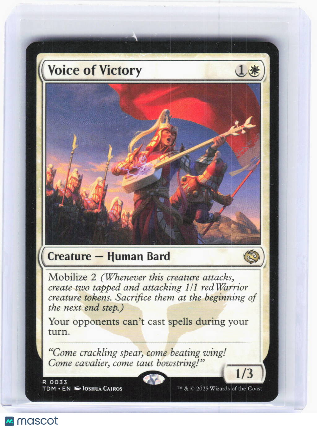 2025 Magic: The Gathering—Voice of Victory #0033 Tarkir: Dragonstorm—R Non-Foil