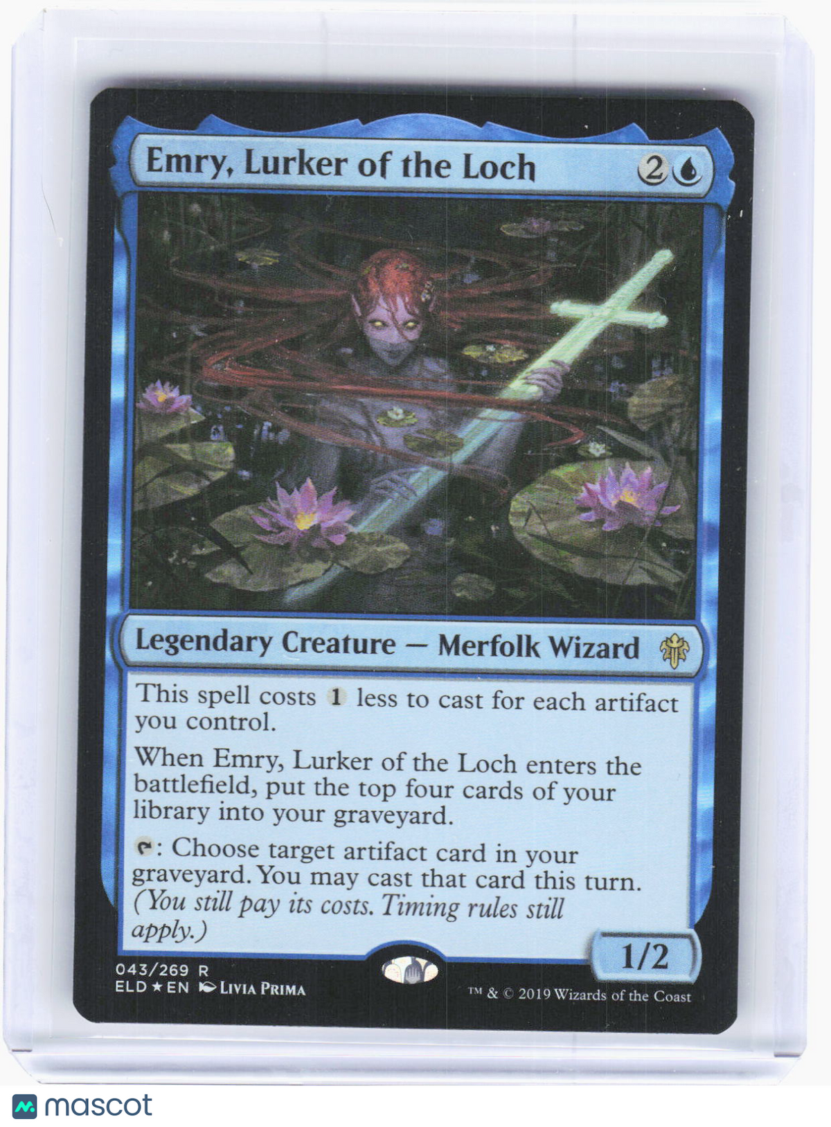 2019 Magic: The Gathering—Emry, Lurker of the Loch #043 (ELD)—Rare Foil