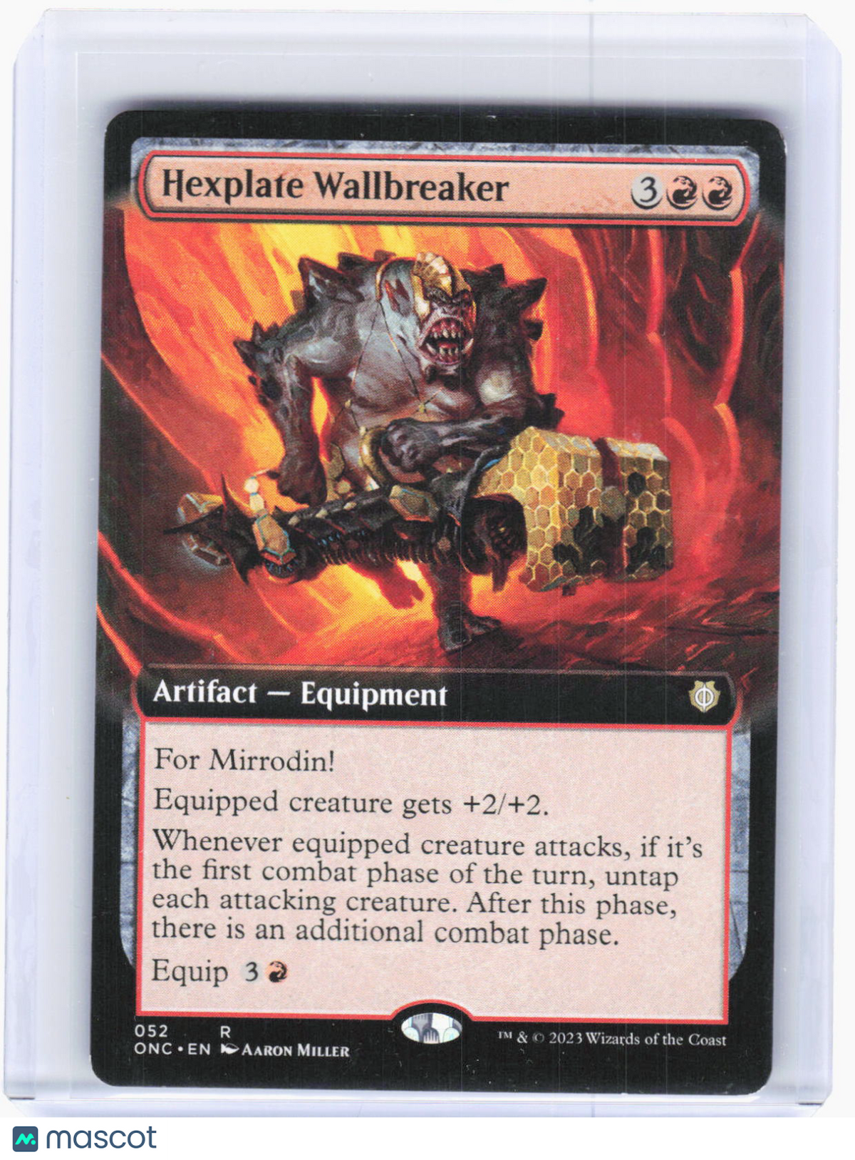 2023 Magic: The Gathering—Hexplate Wallbreaker  #52 (ONC) —R Non-Foil (LP)