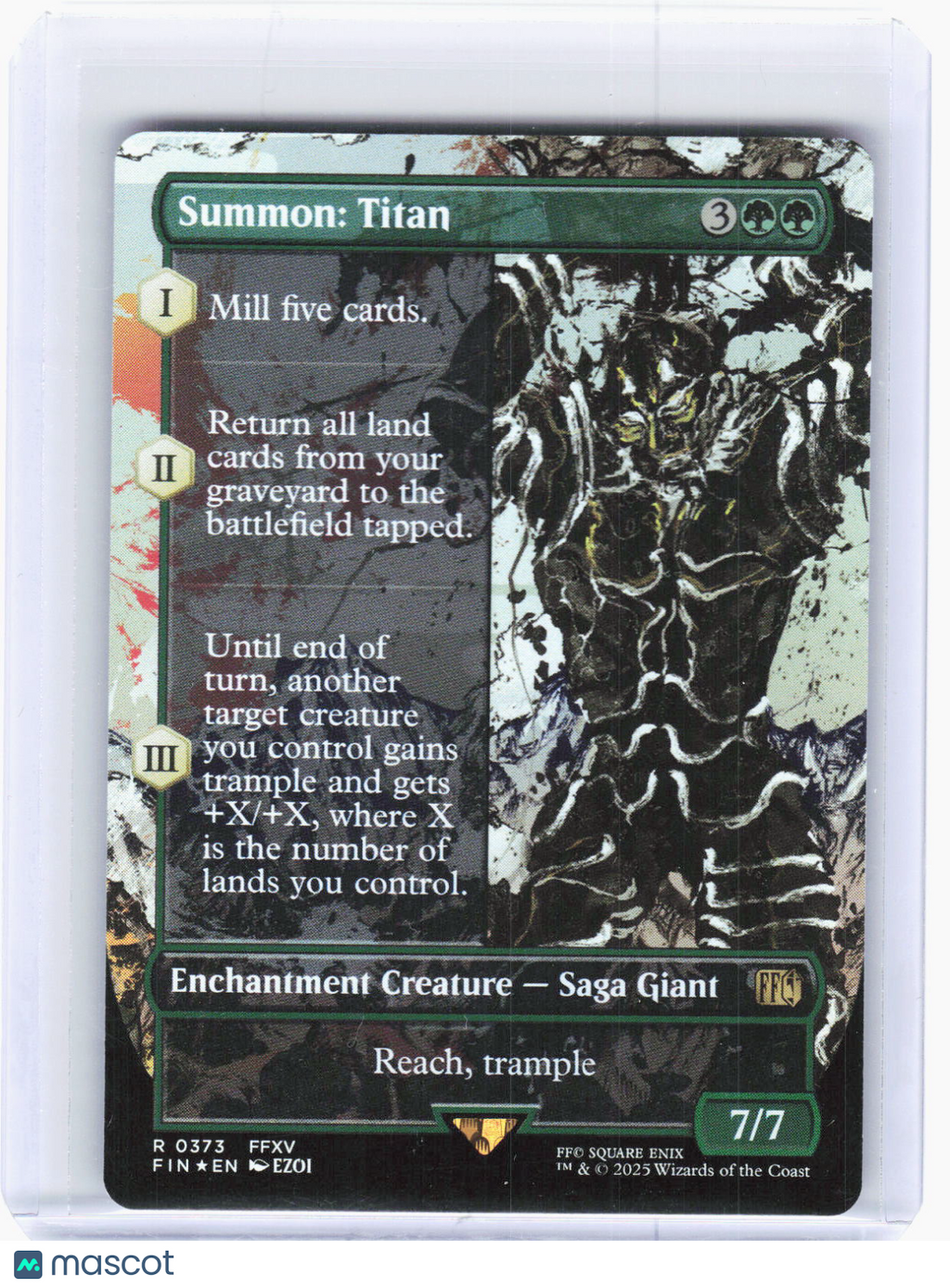 2025 Magic: The Gathering—Summon: Titan #0373 FINAL FANTASY—Rare Foil
