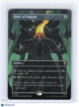 2023 Magic: The Gathering—Relic of Sauron #0046 The Hobbit: Eternal-Legal—M Foil