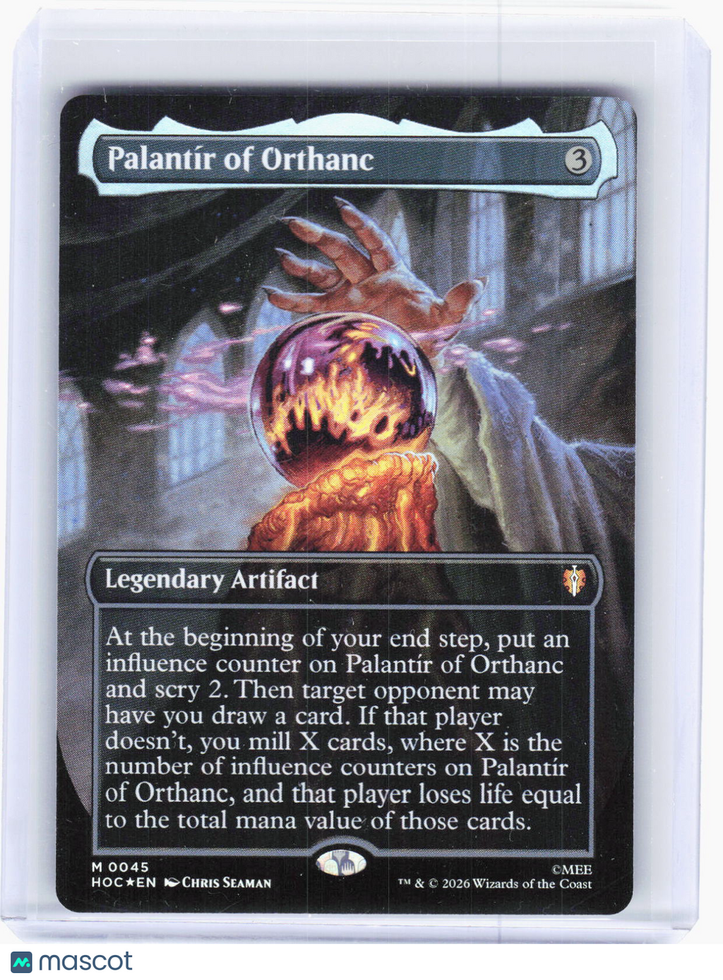 2023 Magic: The Gathering—Palantír of Orthanc #0045 (HOC)—Mythic Foil