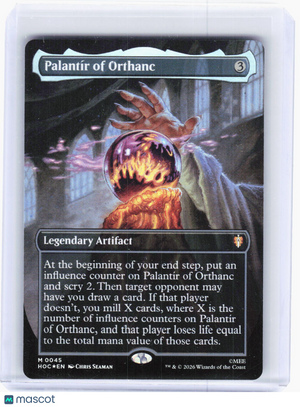 2023 Magic: The Gathering—Palantír of Orthanc #0045 (HOC)—Mythic Foil