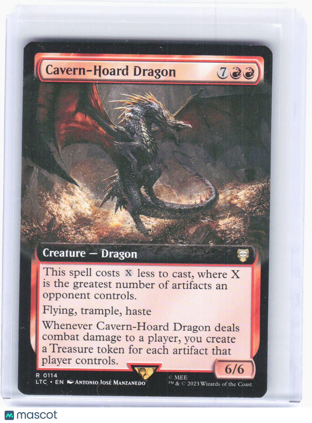 2023 Magic: The Gathering—Cavern-Hoard Dragon #114 (LTC)—Rare Non-Foil