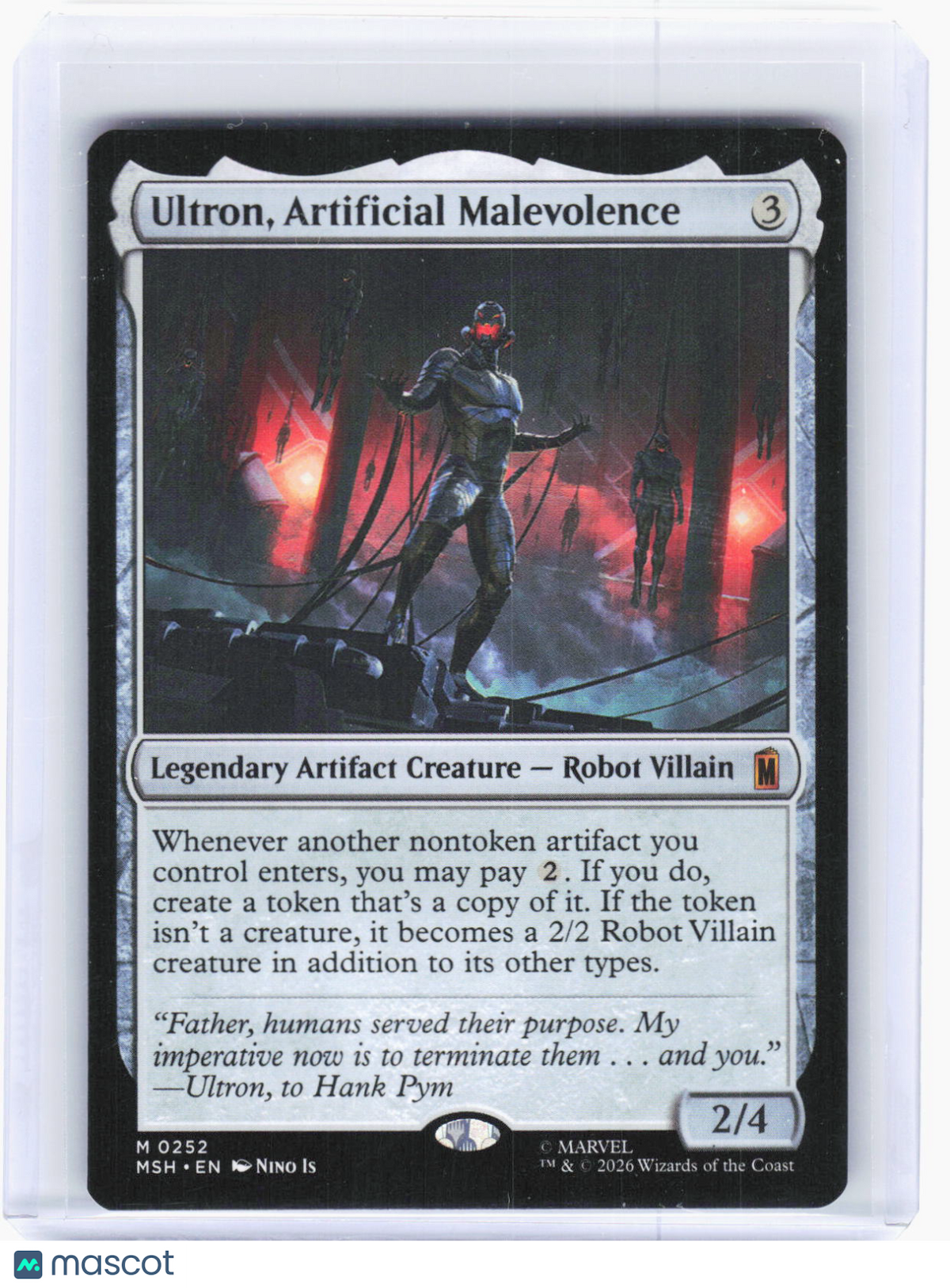 2026 Magic: The Gathering—Ultron, Artificial Malevolence #252 (MSH)—M Non-foil