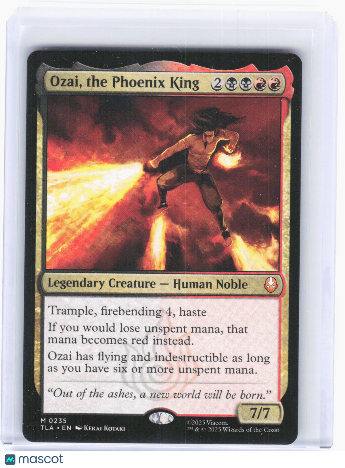 2025 Magic: The Gathering—Ozai, the Phoenix King #0235 (TLA) —M Non-Foil