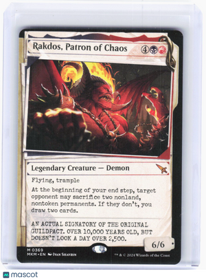 2024 Magic: The Gathering—Rakdos, Patron of Chaos #0369 (MKM)—Mythic Non-Foil