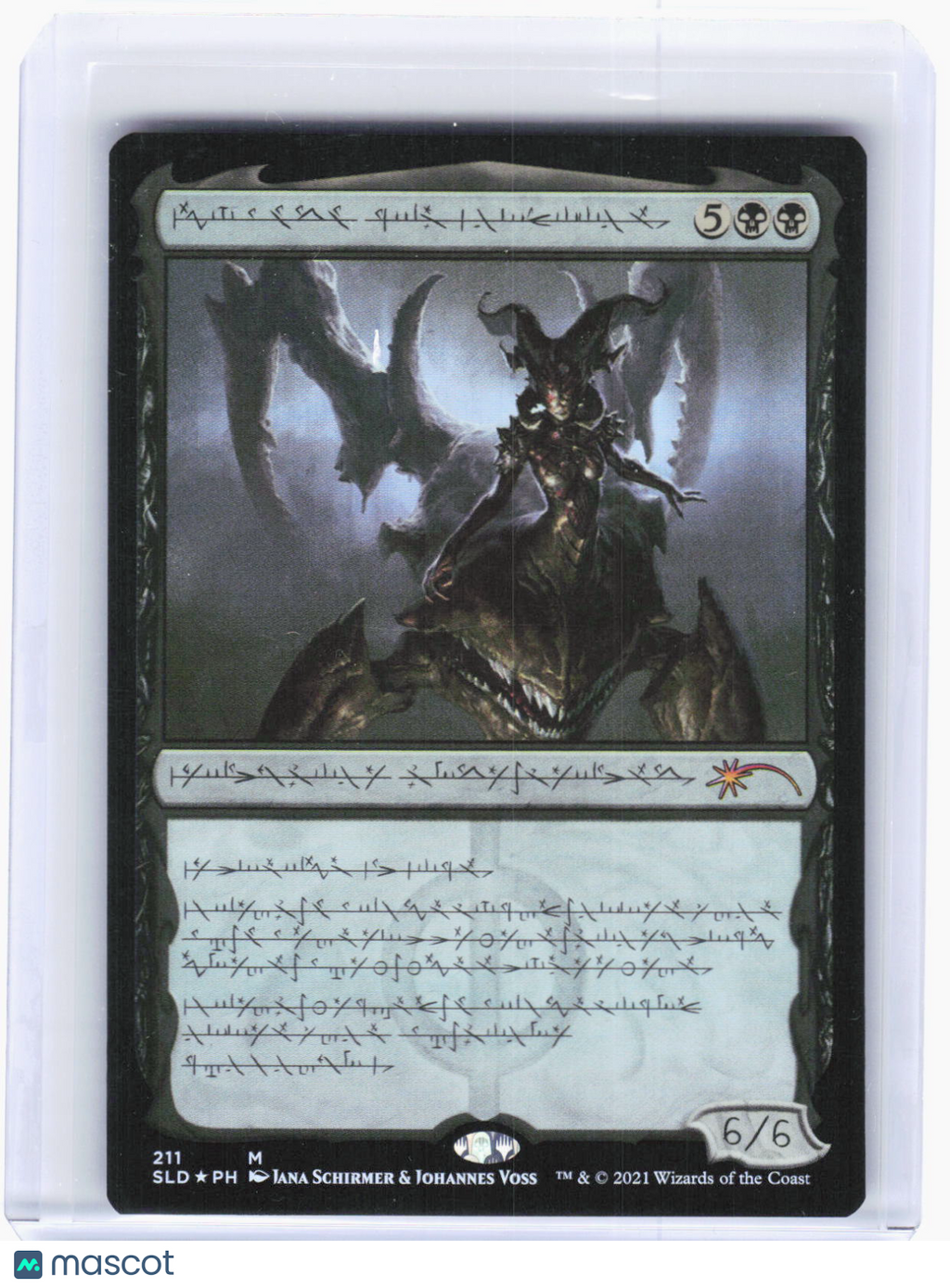 2021 Magic: The Gathering—Sheoldred, Whispering One #211 (SLD)—M Foil Phyrexian