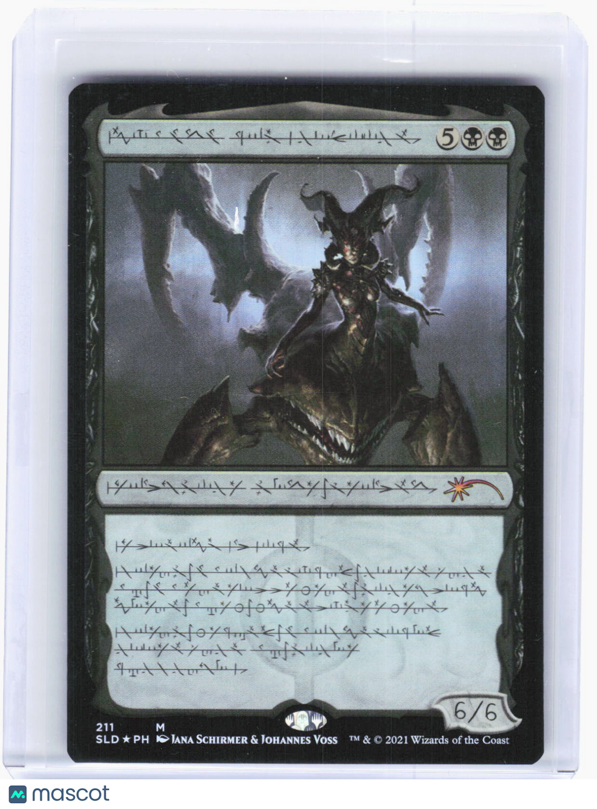 2021 Magic: The Gathering—Sheoldred, Whispering One #211 (SLD)—M Foil Phyrexian